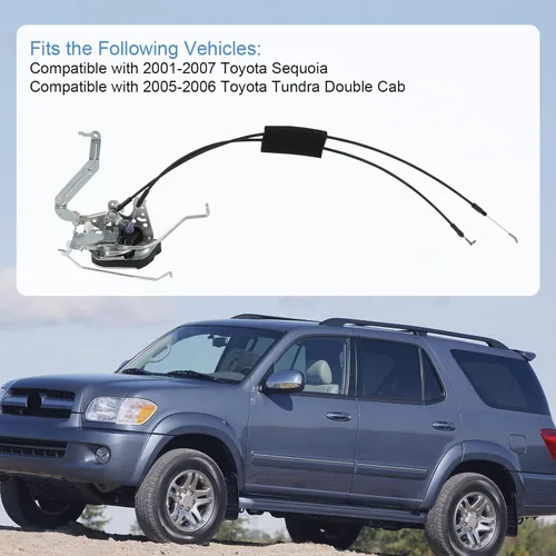 Miniatura 4 de DICMIC Actuador de pestillo de bloqueo de puerta delantera izquierda del conductor compatible con Toyota Sequoia 2001-2007 Toyota Tundra 2005-2006