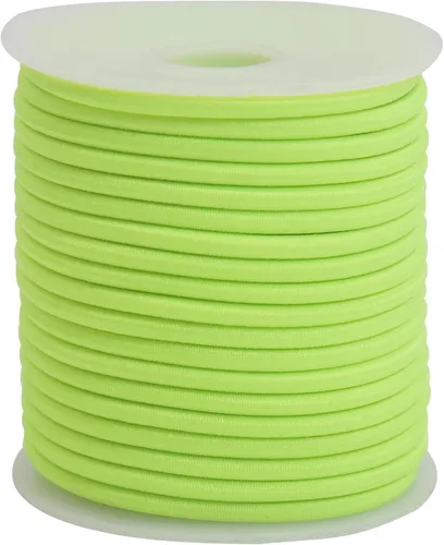 Miniatura 11 de Cuerdas elásticas de colores de 0.118 in 1/8 pulgadas 210 pies, cuerda elástica redonda pesada para cuentas de poni, pulseras de cuentas de silcona