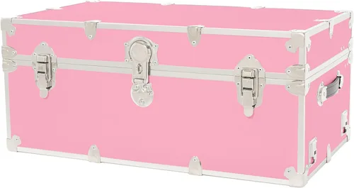 Miniatura 12 de Rhino Trunk & Case Maletero grande clásico, 32 x 18 x 14 pulgadas, capacidad de más de 1500 libras, muchos colores, tapa de cierre suave. Fuerte