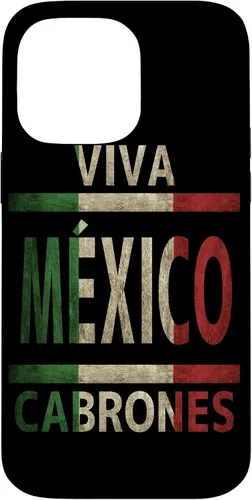 Miniatura 21 de Carcasa para iPhone 12 Pro Max Viva México Cabrones con bandera mexicana