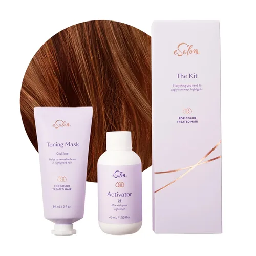 Miniatura 10 de eSalon Juego de luces, kit de resaltado de cabello balayage, kit de resaltado de grado profesional en el hogar (morena oscura)