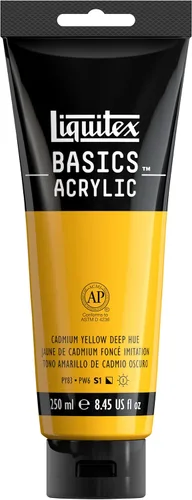 Miniatura 84 de Liquitex BASICS Pintura Acrílica, Botella de 400ml (13.5 oz), Blanco Titanio Titanio Blanco