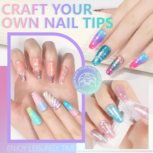 Miniatura 2 de ABAC Esmalte de uñas de gel sólido con purpurina de 24 colores, sin hema, esmalte de uñas de gel degradado, gel de uñas Pat Paint, tonos de sirena
