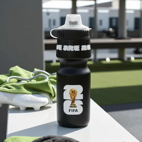 Miniatura 4 de Edición oficial de la Copa Mundial de la FIFA 2026, botella de agua recargable de 24 onzas, sin BPA, reutilizable, apta para lavavajillas con tapa