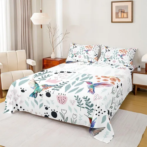Miniatura 12 de Erosebridal Juego de sábanas de animales de la selva para niñas y niños, juego de sábanas de safari salvaje con diseño de elefante, oso, tigre