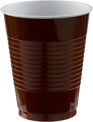 Miniatura 8 de Amscan Vasos de plástico color rojo manzana prémium (18 onzas), 50 unidades, apilables, resistentes y ecológicos, color vibrante y máxima durabilidad
