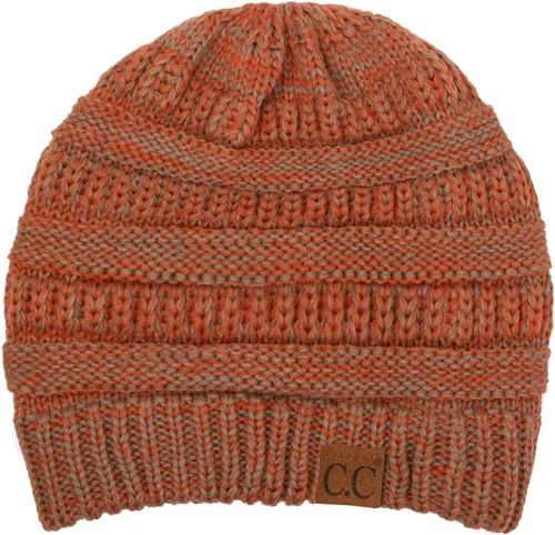 Miniatura 308 de C.C Trendy Warm Chunky Soft Stretch Cable Knit Beanie