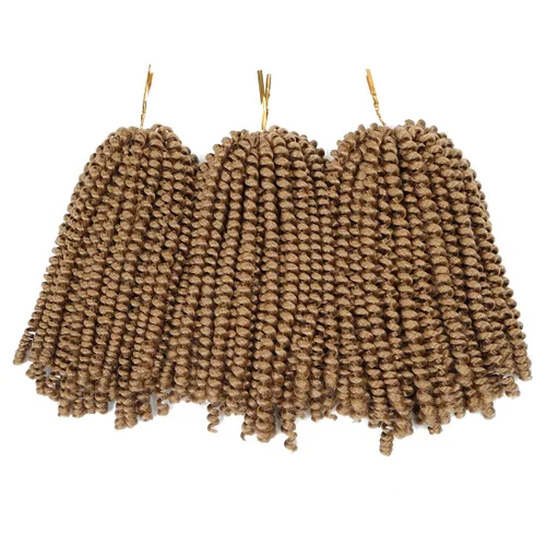 Miniatura 21 de Beyond Beauty Cabello de Ganchillo Spring Twist 90 hebras 8 pulgadas Spring Twists Esponjosas Trenzado, Trenzas de Ganchillo Spring Twist Bomb Twist