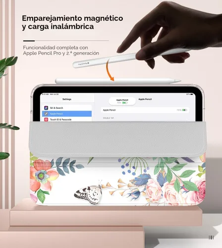 Miniatura 3 de MoKo Funda para el nuevo iPad mini 7 (A17 Pro) 2024, Funda para iPad mini de 6ª generación 2021 (21,08 cm), Funda para iPad mini 6, Funda trasera