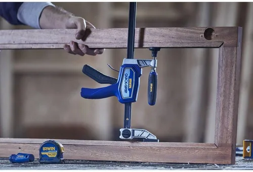 Miniatura 4 de IRWIN Abrazaderas QUICK-GRIP para carpintería Abrazadera híbrida de servicio medio, 12 pulgadas (IRHT83500)