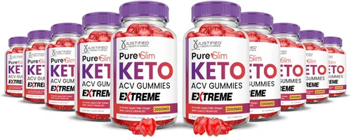 Miniatura 9 de Justified Laboratories Pure Slim Keto ACV Gummies Extreme (2000 mg) - 60 unidades - Hecho con la madre y vitamina B12 - Sin OMG, vegano, sin gluten