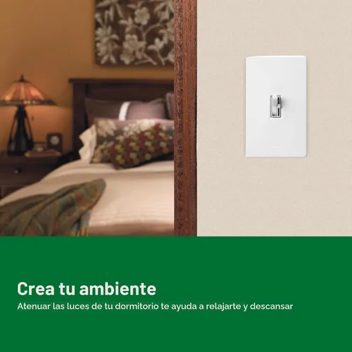 Miniatura 7 de Lutron Ariadni/Toggler LED+ Interruptor Regulador de Luz para LED Regulable, Halógeno e Incandescente Interruptor Dimmer, 150W, Unipolar/3-Vías