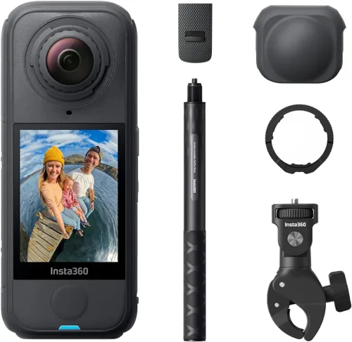 Miniatura 18 de Insta360 X4 Air Kit de inicio - Cámara 360 de 8K y 165g ligera, palo de selfie invisible, lentes reemplazables, dispara primero y enmarca después