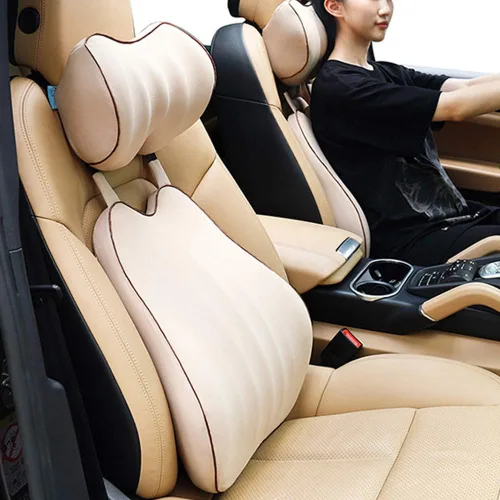 Miniatura 3 de Cojín lumbar para coche, cojín de respaldo y reposacabezas para cuello de espuma viscoelástica con alivio del dolor de espalda para Mazda CX-3 CX-5
