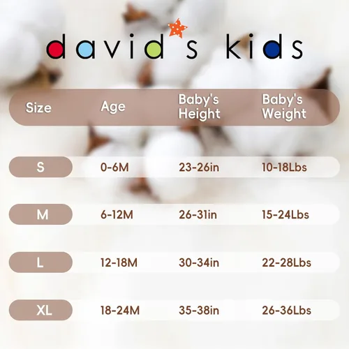 Miniatura 4 de david's kids Saco de dormir 100% algodón orgánico para bebé de 6 a 12 meses, mantas suaves para bebé con cremallera de 2 vías, paquete de 2 cómodos