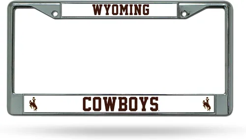 Miniatura 38 de Rico Industries NCAA Premium 12" x 6" Chrome Frame with Plastic Inserts - Car/Truck/SUV Automobile Accessory