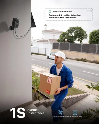 Miniatura 6 de Cámaras de seguridad inalámbricas para exteriores: cámaras para sistema de seguridad del hogar, cámara WiFi con panel solar, sistema de vigilancia
