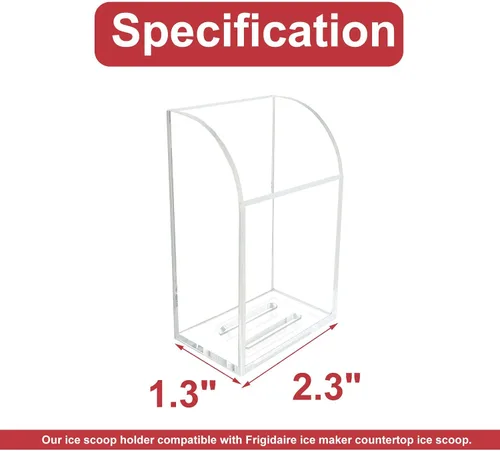 Miniatura 2 de PIAOLGYI Soporte para cuchara para máquina de hielo compatible con máquina de hielo de encimera Frigidaire (pala de hielo no incluida)