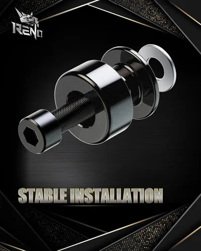 Miniatura 4 de RENO Bobinas deslizantes de carrete oscilante de 6 mm, soporte de acero inoxidable 304 universal M6, deslizadores de cuadro de motocicleta