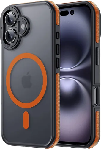 Miniatura 103 de Tigowos Magnetic Guardian - Funda diseñada para iPhone 11 Pro [probada en caídas de grado de 10 pies y compatible con MagSafe] Funda delgada Negro