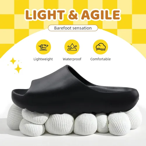 Miniatura 28 de Sandalias acolchadas para mujeres, hombres y niños, cómodas, antideslizantes, suaves, impermeables, para baño, ducha, sandalias acolchadas de suela