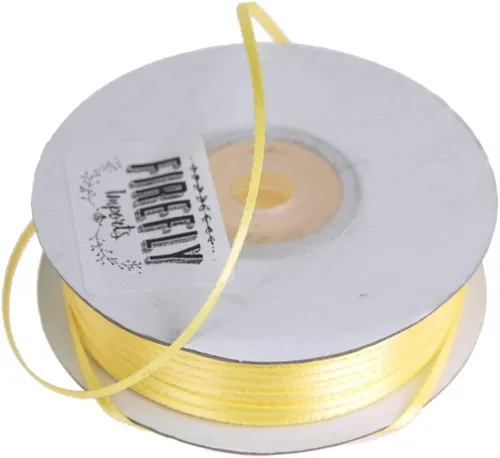 Miniatura 4 de HOMEFORD Cinta de satén de doble cara para envolver regalos, 1/8 pulgadas, 100 yardas, oro antiguo