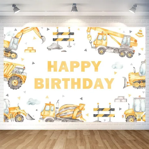 Miniatura 6 de Fondo de baloncesto con texto en inglés «Happy Birthday» para decoración de fiesta de baloncesto en interiores y exteriores, suministros