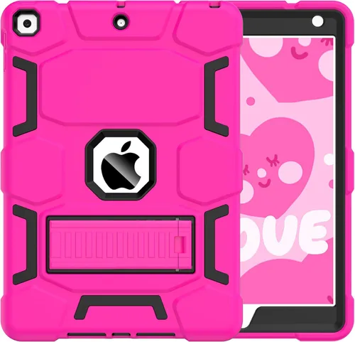 Miniatura 15 de CCMAO Funda para iPad de 6ª/5ª generación (9.7 pulgadas, 2018/2017), iPad Air de 2ª generación (2014) con soporte, funda protectora híbrida a prueba