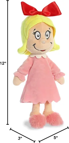 Miniatura 5 de Aurora® - Peluche de Dr. Seuss™ Cindy Lou Who - Peluche oficialmente licenciado para juego imaginativo - Perfecto para niños y adultos - Multicolor