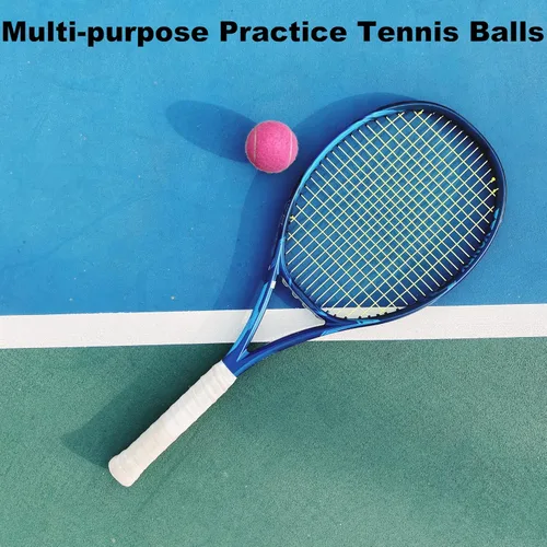 Miniatura 6 de Pelotas de tenis, paquete de 12 pelotas de tenis de práctica para principiantes, entrenamiento para jugar pelotas de tenis para perros, vienen