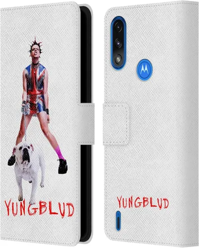 Miniatura 11 de Head Case Designs Officially Licensed Yungblud Face Graphics Leather Book Wallet Case Cover Compatible with Moto E7 Power/Moto E7i Power