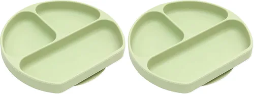 Miniatura 21 de Bumkins Plato de succión para niños pequeños y bebés, plato de agarre dividido para bebés y niños, destete LED para bebés, suministros