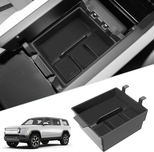 Miniatura 16 de SKTU 2 unidades para 2024-2026 Lincoln Nautilus Organizador de consola central para 2024-2026 Lincoln Nautilus (Premiere/Reserve/Black Label)