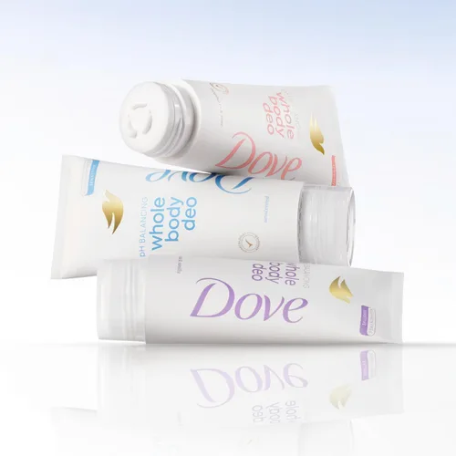 Miniatura 4 de Dove Desodorante para todo el cuerpo sin aluminio, crema de equilibrio de pH desodorante sin perfume para control de olores de 72 horas, 2.5 onzas