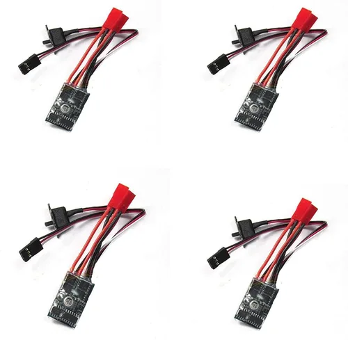 Miniatura 6 de Controlador de velocidad del motor cepillado Rc ESC 10a para barco de coche RC sin freno