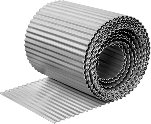 Miniatura 13 de Worth Bordes de Paisajismo de Acero Galvanizado Corrugado Ancho, 10" x 20 Pies Tiras Largas de Metal Flexible y Resistente para Bordes de Césped