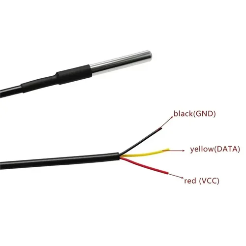 Miniatura 5 de Temperatura rosca impermeable, Sensor de temperatura, paquete Acero inoxidable 3.3 ft 6.6 ft 9.8 ft 13.1 ft 16.4 ft Cable (DS18B20 1.6 ft 1pcs)