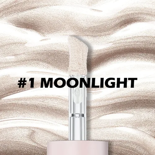 Miniatura 2 de Erinde Iluminador líquido, Barra bronceadora facial, Acabado natural brillante, Crema iluminadora sedosa y ligera de mezcla fácil, Sin crueldad, 01#