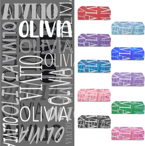Miniatura 13 de Toallas de playa personalizadas con nombre para niños y adultos, toallas de viaje personalizadas de microfibra para baño y piscina