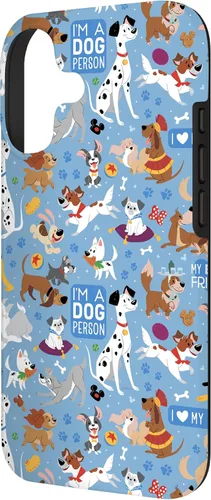 Miniatura 2 de Disney Funda azul para iPhone 17 con texto en inglés "Dogs I'm a Dogperson