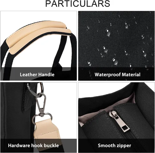 Miniatura 6 de GASSDA Canvas Tote Bag for Women Crossbody Work Purse with Pockets Top Handle Handbag Satchel Bags for Travel Nurse Teacher
