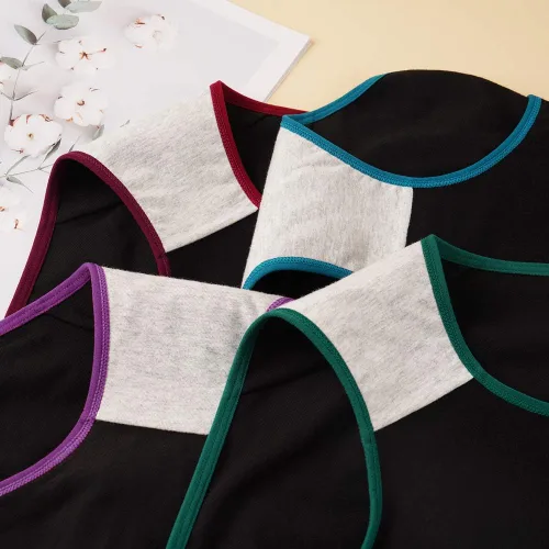 Miniatura 5 de INNERSY - Ropa interior de algodón para mujer, de talle alto, para posparto, paquete múltiple