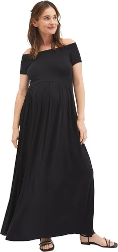 Motherhood Maternity Vestido largo de maternidad para mujer, casual, sesión de fotos o baby shower