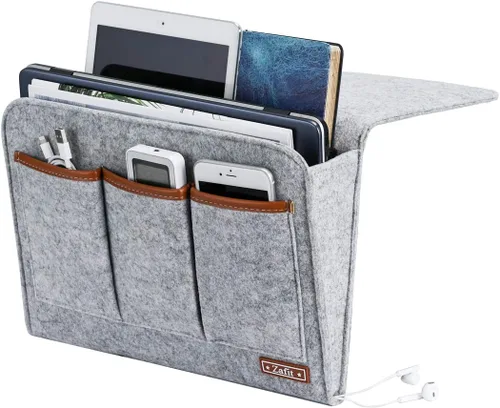 Miniatura 8 de Zafit Organizador de mesita de noche, organizador de almacenamiento de mesita de noche, organizador de mesita de noche, organizador para revistas