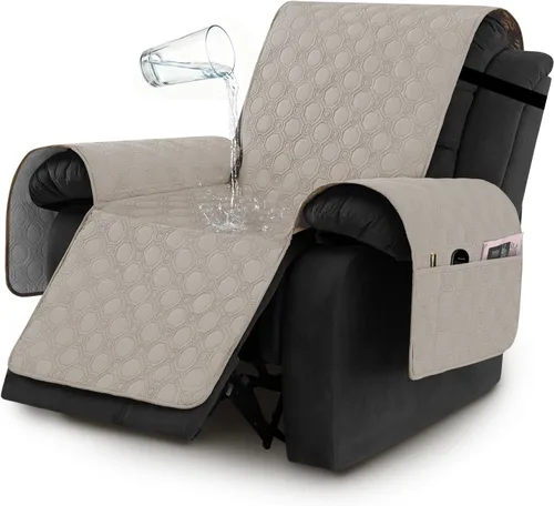 Miniatura 9 de H.VERSAILTEX Funda 100% Impermeable para Silla Gruesa y Duradera Fundas para Sofá para Perros Protector de Sofá Triple Antideslizante Fundas