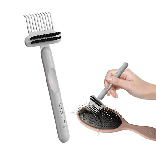 Miniatura 12 de RHOS Herramienta limpiadora de cepillos de pelo 2 en 1, limpiador de peine para eliminar el vello y el polvo, ideal para el hogar, uso en el salón