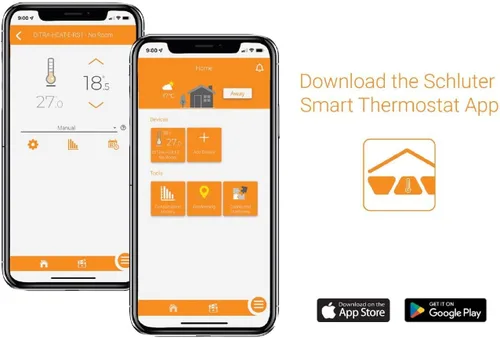 Miniatura 2 de Schluter Ditra-Heat-E-RS1 Termostato inteligente con sensores de suelo, seguimiento de energía, protección GFCI, ideal para calefacción de suelo