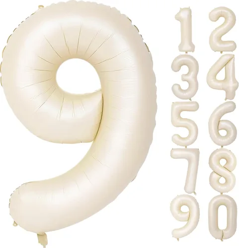 Miniatura 142 de SINBEE Globo dorado del número 10, papel de aluminio Mylar de 40 pulgadas, decoración de fiesta reutilizable para cumpleaños, aniversario, Oro