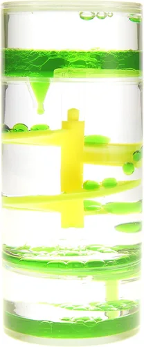 Miniatura 5 de PowerTRC Cilindro líquido de movimiento burbujeador, temporizador de juguete sensorial líquido, juguete de escritorio calmante y relajante, ayuda