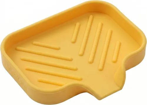 Miniatura 26 de MicoYang Jaboneras de baño de silicona con boquilla de drenaje, organizador de fregadero de cocina, soporte de esponja, bandeja de jabón para Azul